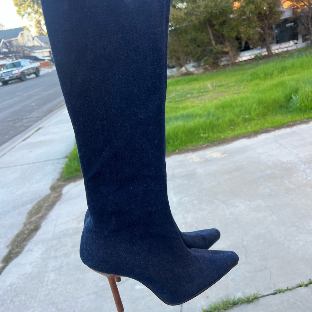 Nordstrom Dark Blue Heeled Boots